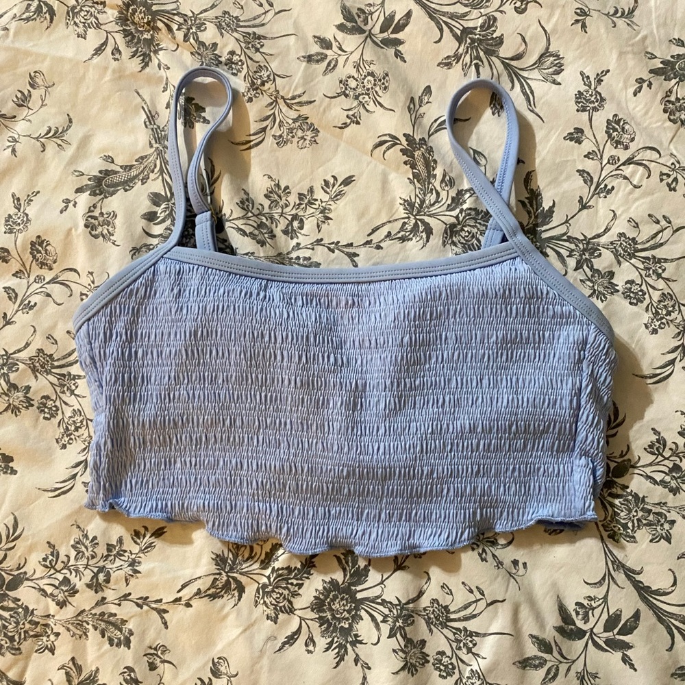 Light blue swimsuit top